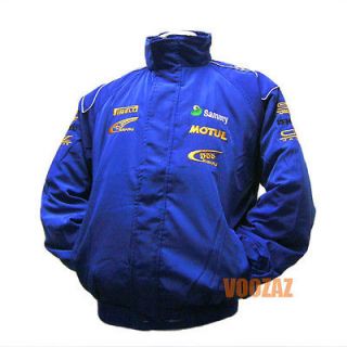 SUBARU RALLY Motor Racing Embroidered Jacket Blue M