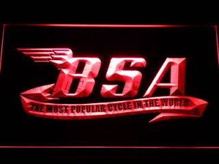 Newly listed d209 r BSA Motorcycles Cycle Neon Light Sign