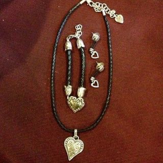 Brighton Necklace, Earrings, Bracelet Heart Shape