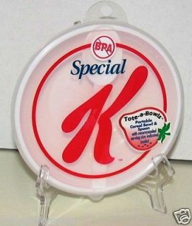 Special K Travel Cereal Diet Bowl and Spoon Set Breakfast (b