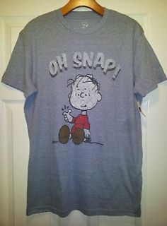 NWOT Peanuts Linus Oh Snap T SHIRT Size Medium Charlie Brown Snoopy