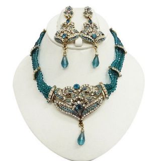 wedding jewelry set blue in Bridal & Wedding Party Jewelry
