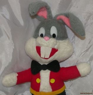 Vintage Warner Bros MIGHTY STAR Plush Stuffed 16 BUGS BUNNY Red Suit