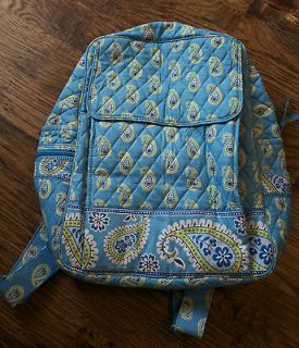 VERA BRADLEY~NWT~Bermuda Blue Large Backpack~NEW NEVER USED RETIRED