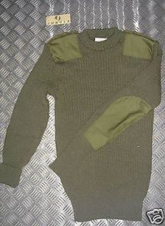 British Army, Green Commando Jumper. Wool. V Warm 42