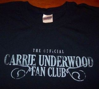 The Official CARRIE UNDERWOOD FAN CLUB T Shirt LARGE