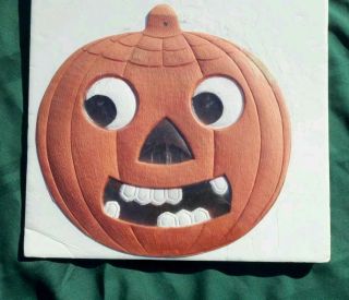 Paper pumpkin jack o lantern halloween germany vintage