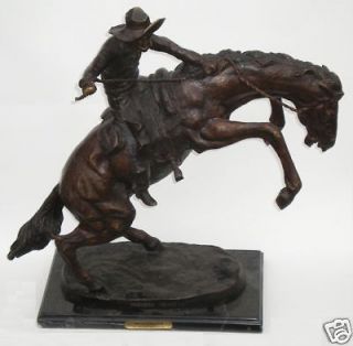 BRONZE FREDERIC REMINGTON_BRON CO BUSTER_SCULPTU RE