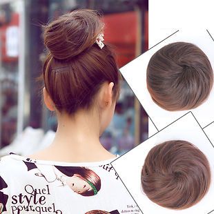 HOT SALE Updo Clip on Bun Dish Dome Hair Extensions Chignon Hairpiece
