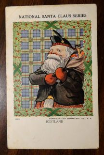 NATIONAL SANTA CLAUS Series SCOTLAND SANTA CHRISTMAS 1908 Fantasy