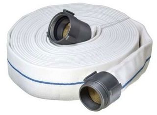 Double jacket white mill/contract hoses fire hose assembly NST Alum