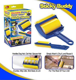 Stick It Buddy Sticky Resuable Lint Remover Roller picker upper Free