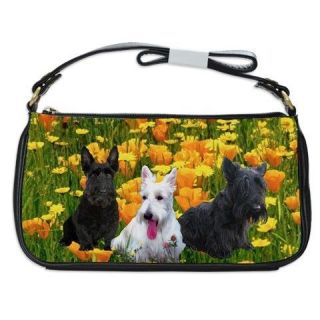 Scottish Terrier Dog Puppy Leather Shoulder Handbag Bag