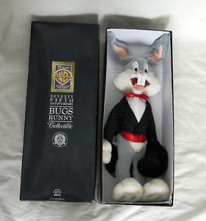 Bros 75th Limited Edition Collectible Bugs Bunny Plush in Box with COA