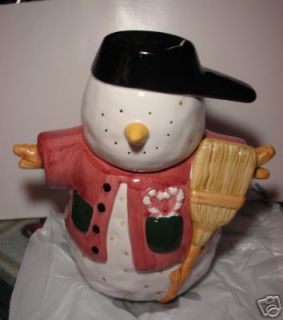 Design Pac SNOWMAN Baseball Cap Cookie Jar