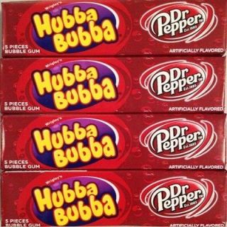 Hubba Bubba Dr Pepper Bubble Gum   1 Box   18 5 Piece Packs