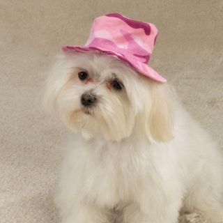 New Casual Canine Pink Camo Bucket Hat for Dogs S M L