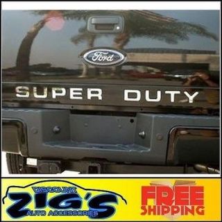 Chrome Stainless Steel Tailgate Letters (Fits 2008 F 350 Super Duty