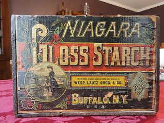 Niagara Gloss Starch Buffalo NY   Wooden Shipping Crate