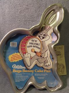 Bugs Bunny with Drum 1973 Wilton Cake Pan w/Insert