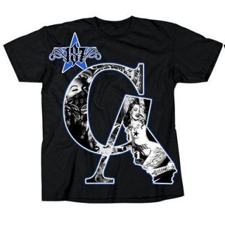 NEW 187 INC CA MARILYN PINUP MENS TEE