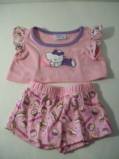 Build A Bear Clothing~Hello Kitty Pink Short Set~E4