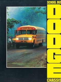 1970 Dodge School Bus Dealer Sales Brochure Folder