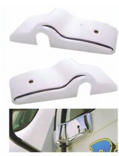 Freightliner Chrome Mirror Post Cover Driver and Passenger Set