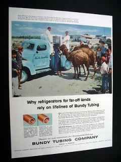 Bundy Tubing Kelvinator Refrigerator in Tunisia 1957 Ad