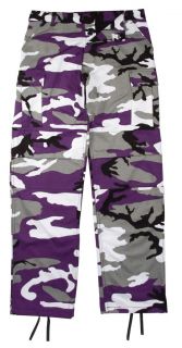 Ultra Violet Camo BDU Pants, Military Fatigues