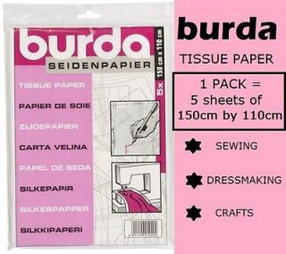 Pack Burda Tissue Paper for Pattern Tracing Sewing Dressmaking