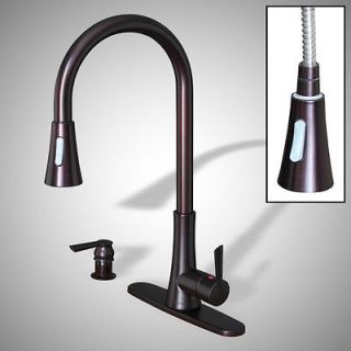 NEW Euro 18 Oil Rubbed Bronze Kitchen Sink Faucet Pull Out w