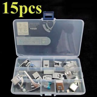 15Pcs Domestic Sewing Machine Foot Feet Presser For Brother Janome