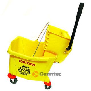 Hall Floor Cleaning Mop Trolley Water Bucket W/ Wringer HD Commercial
