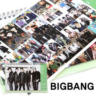 STAR BIGBANG PHOTO DESK CALENDAR + PHOTO STICKER / K POP G DRAGON