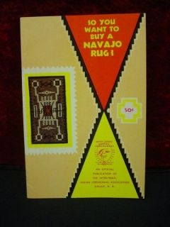 OLD So You Want To Buy A Navajo Rug? Information BOOKLET Symbols