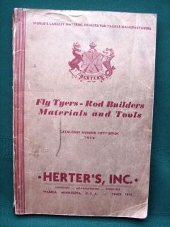 Fly Fishing   Fly Tyers Rod Builders Tools & Supplies orig 1950