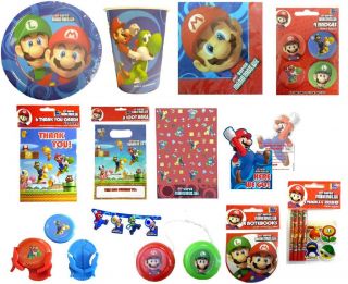 SUPER MARIO BROS KIDS PARTY RANGE ITEMS FILLERS   ALL IN 1 LISTING