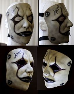 Slipknot james jim root stone sour iowa mask signed rare vol.3 latex
