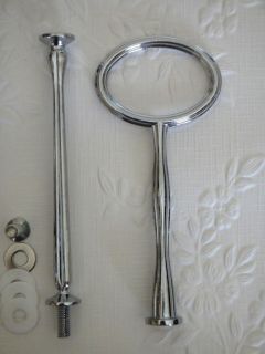 Cake Stand Handle / Fitting 2 Tier Silver Oval Centre Hardware for Tea