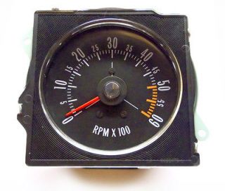 1970 72 BUICK GS NEW DASH TACH WITH FLAT LENS   FACTORY METAL HOUSING