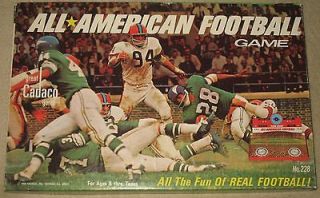 Vintage 1969 A Great Cadaco All American Football Board Game Sports