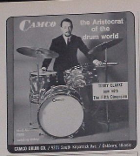Newly listed 1966 Terry Clarke plays Camco drums photo print Ad