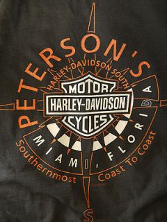 Harley Davidson Motorcycle Miami Florida 2003 mens t shirt size XL