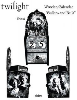 TWILIGHT   Perpetual Wooden Calendar ~ Bella & the Cullens (NECA