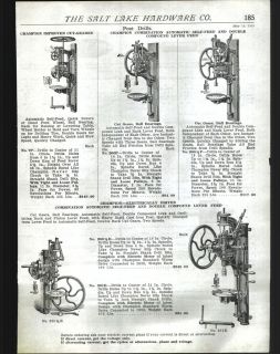 1925 AD Champion #200 1/2 # 201E Post Drill Worm Drive
