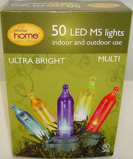 Home Holiday 50 LED Mini M5 Ultra Bright Multi Light Set Christmas