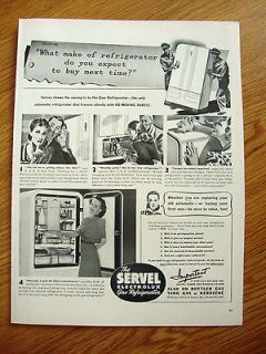 1940 Servel Electrolux Gas Refrigerator Ad