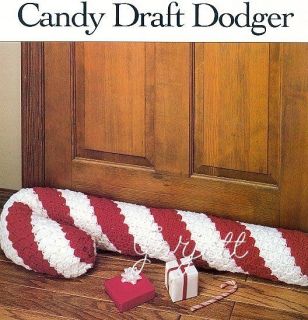 Candy Cane Decor & Draft Stopper crochet pattern