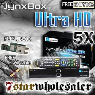 LOT 5 NEW JYNXBOX Ultra HD V2 + JB200 8PSK Module (INSTALLED) + FREE